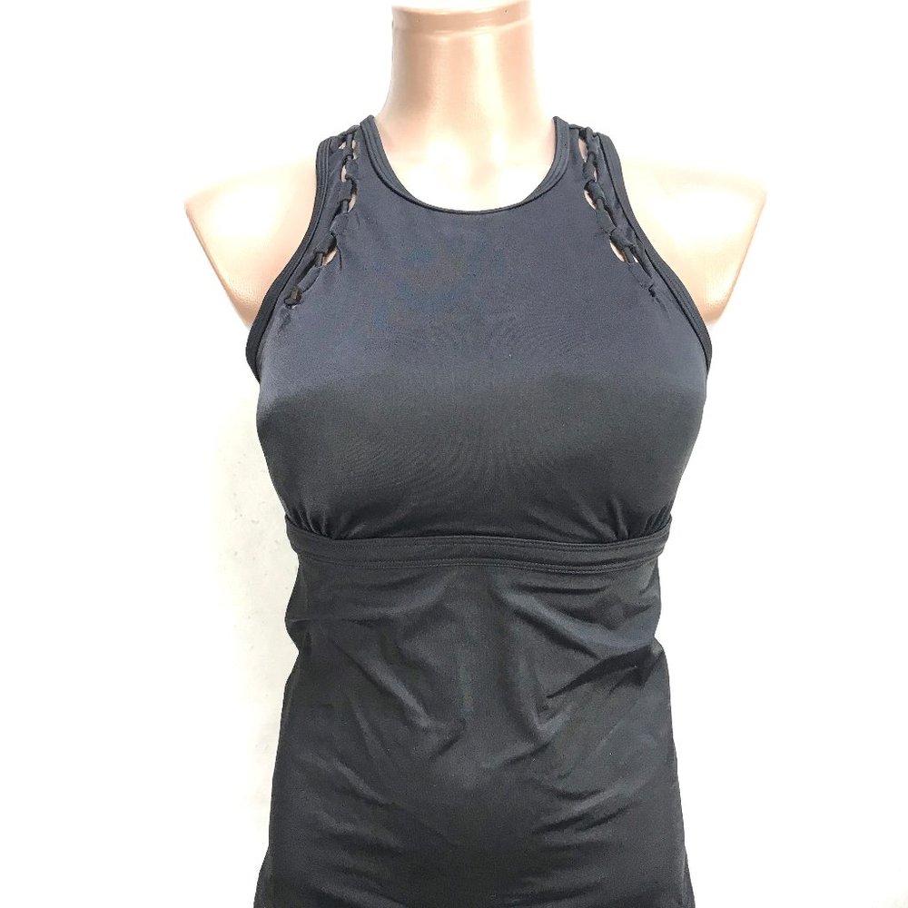 Athleta Bra-Sized High Neck Hardware Loop Tankini - image 7